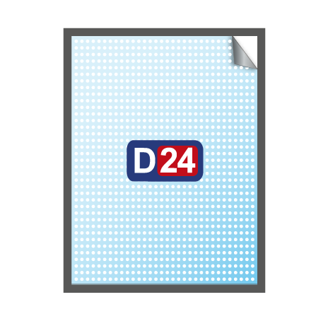 Aufkleber Fensterlochfolie - mit KFZ Zulassung